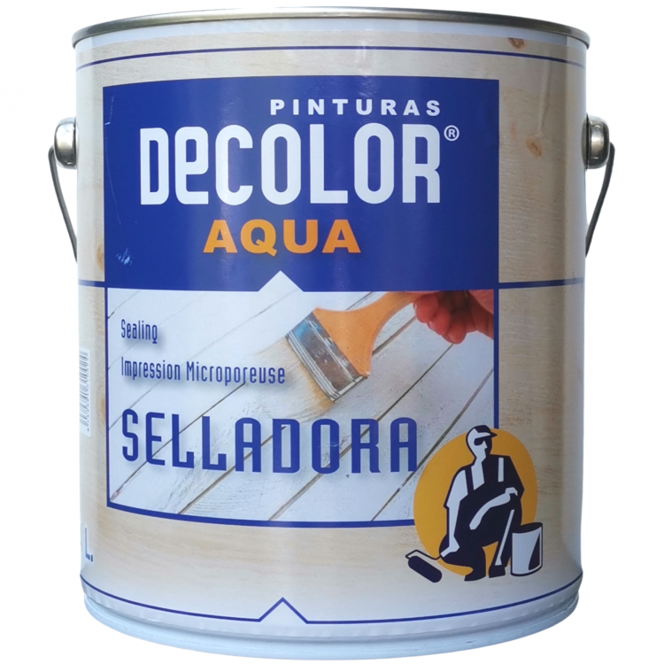 DECO-165 Primaire microporeux aqua pour bois, plâtre - 4L