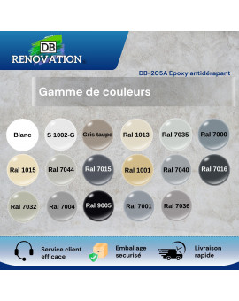 DB-205A RÉSINE ÉPOXY ANTIDÉRAPANTE INTÉRIEUR